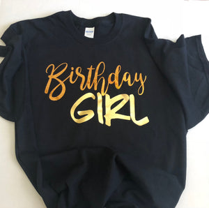 Birthday Girl - Gold Metallic